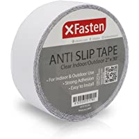 XFasten Cinta Adhesiva Antideslizante Transparente- 2 pulgadas por 30 pies (50.8mm x 9.14m) Cinta de Tracción de…